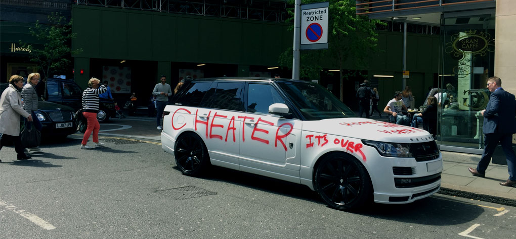 Range Rover sprayed